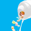 CRUNCHCUP XL White - Portable Plastic Cereal Cups for Breakfast On the Go, To Go Cereal and Milk Container for your favorite Breakfast Cereals, No Spoon or Bowl Required