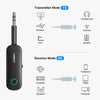 UGREEN Car Bluetooth Adapter 5.0, 2 in 1 Aux Bluetooth Transmitter Receiver 3.5mm Wireless Audio Dongle for TV Car Home Stereo System Earbuds Headphones
