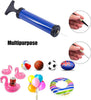 DDUO Portable Ball Pump, Air Pump Kit with Needle, Nozzle, Extension Hose for Basketball, Football, Volleyball, Water Polo, Rugby, Exercise, Inflatable Balls