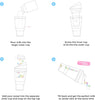 CRUNCHCUP XL White - Portable Plastic Cereal Cups for Breakfast On the Go, To Go Cereal and Milk Container for your favorite Breakfast Cereals, No Spoon or Bowl Required