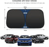 Rescien 142 * 80CM Foldable Car Windshield Sunshade, Front Windshield Reflective Sunshad with Storage Pouch, Car Front Window for Top Blocks UV Rays and Sun Heat Protection, Keeps Vehicle Cooler