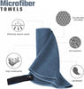 2 Pack Quick Drying Gym Towel 40x80CM Soft Microfiber Lightweight Sport Sweat Towel Perfect Travel Camping Towel Super Absorbent Ultra Compact for Gym Sport Yoga Backpacking Beach Swimming, Navy Blue