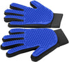 DELOMO Pet Grooming Glove - Gentle Deshedding Brush Glove - Efficient Pet Hair Remover Mitt - Enhanced Five Finger Design - Perfect for Dog & Cat with Long & Short Fur - 1 Pair