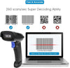 NETUM CCD Barcode Scanner 1D Bluetooth 2.4GHz Wired Cable Barcode Reader NT-1228BC