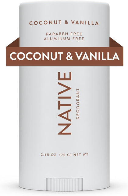 Native (2. Coconut & Vanilla (Most Popular)) - Deodorant - Natural Deodorant for Women and Men - Vegan, Gluten Free, Cruelty Free - Aluminium Free, Free of Parabens & Sulphates - Coconut & Vanilla