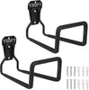 PeoMev 2pcs Heavy Duty Hose Hanger Garden Hose Storage Black Water Hose Holders for Outside Wall Mount Garden Hose Reel Hose Stand