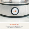 Rapid Egg Cooker: 7 Egg Capacity Electric Egg Cooker for Boiled Eggs, Poached Eggs, Scrambled Eggs, or Omelettes with Auto Shut Off Feature - Silver
