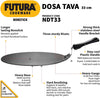 Futura Nonstick Dosa Tava, Diameter 33 cm, Thickness 4.88 mm (Black) NDT33