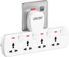 LENCENT Multi Plug Extension Socket, 4 Way Electrical Outlet Extender, Wall Charger, Universal Plug Adapter, Charging Station for Home, Office, Kitchen, Individually Switched