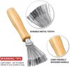 ELECDON 2 Pieces Hair Brush Cleaning Tool Comb Cleaning Brush Comb Cleaner Brush Hair Brush Cleaner Mini Hair Brush Remover for Removing Hair Dust Home and Salon Use