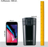 Coffeemate Insulated Mug, Vacuum Insulated Travel Coffee Mug with Lid, 8 Hours Hot and 14 Hours Cold, 300 ml (Stainless Steel)