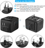 SAUNORCH Universal International Power Travel Plug Adapter, 5 in 1 European Travel Plug Adapter W/ 3.5A 2xUSB-A and 2xUSB C Wall Charger and Worldwide AC Outlet for Europe USA UK AUS Asia