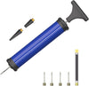 DDUO Portable Ball Pump, Air Pump Kit with Needle, Nozzle, Extension Hose for Basketball, Football, Volleyball, Water Polo, Rugby, Exercise, Inflatable Balls