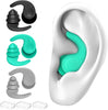 FNGXX Swimming Ear Plugs, 3 Pairs Waterproof Reusable Silicone Swim Earplugs for Swimming Surfing Snorkeling and Other Water Sports