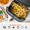 Nutricook 150 Pieces Disposable Air Fryer Liner, Water/oil proof for Baking, Roasting, and Air Frying Fits any brand from 5.5L to 5.7L Air fryers,20cm Square, NC-AFL150