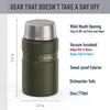 THERMOS STAINLESS STEEL VACUUM INSULATED ARMY GREEN JAR 710ML, SK3020AG, INSULATED FOOD JAR, LUNCH BOX, STORAGE CONTAINER, THERMAL FLASK FOR TRAVEL