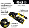 Klein Pass-Thru Modular Wire Crimper, All-in-One Tool Cuts, Strips, Crimps, Fast and Reliable Tools VDV226-110