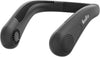 HandFan 5000mAh Portable Neck Fan, Bladeless Wearable Personal Fan, Rechargeable Neckband Fan, Max 21H Working Time, Hands Free, Headphone Design, 4 Speeds, for Travel, Hiking, Outdoors (Black-a)