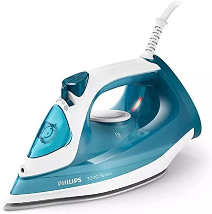 Steam Iron Series 3000-2100W, 140 G Steam Boost, Ceramic, 30g/min Continuous Steam, 300ML, Blue - DST3011/26
