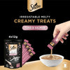Sheba Cat Food, Melty Tuna & Salmon Flavor Cat Food Wet Creamy Treats, Premium Indulgence, Fed by Hand for a Special Moment so Your Cat Can Find Relish with This Sheba Wet Food Treat, Pack of 4x12g