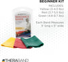 THERABAND Resistance Band Set, Professional Elastic Bands for Upper & Lower Body Exercise, Strength Training without Weights, Physical Therapy, Lower Pilates, Rehab, Beginner & Advanced Sets