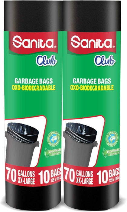 Sanita Club Garbage Bags Twin Pack - 70 Gallons, XX-Large, 20
