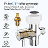 Arofa Handheld Bidet Sprayer for Toilet-Adjustable Water Pressure Control with Bidet Hose for Feminine Wash, Stainless Steel Brushed Nickel Cloth Diaper Bidet Toilet Sprayer for Baby Wash