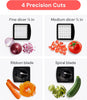 Vegetable Chopper - 4 in 1 Veggie Slicer & Spiralizer with Container - Kitchen Accessories (White)