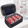 Exrp Small Lunch Bag for Men Women Insulated Lunch Box Mini Lunchbox Thermal Lunch Boxes Adult Lunch Pail Petty Food Containers Portable Cooler Bags Reusable Snack Bag Loncheras Para Hombres Black
