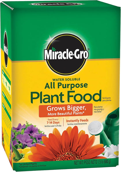 Miracle-Gro Water Soluble All Purpose Plant Food, 1.5 lbs