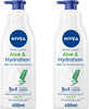 NIVEA Body Lotion Aloe & Hydration 72h Moisture, Refreshing care, 400 ml, Pack of 2