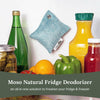 MOSO NATURAL Fridge Deodorizer, Keeps Your Refrigerator and Freezer; Fresh, Dry and Odor Free For Up To Two Years. 75gm, Long Lasting Charcoal Bag|Lasts up to 2 years! |More Powerful than Baking Soda