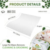 VIETDAI Pet Wipes for Dogs and Cats Cleaning Deodorizing, 160 Pcs Dog Wipes Hypoallergenic Grooming Bath, Cat Wet Wipes for Paws Eyes Ears Face Body Fur Puppy Wipes - Unscented
