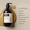 Vinci Botanicals Bergamot Geranium Hand Cleanser | Gentle Exfoliating Hand Wash | Cleanses & Hydrates Skin | Made with Essential Oils | Cruelty, Vegan & Paraben Free | Sweet & Fresh Aroma | 500 ml