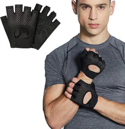 Gym Gloves, Lightweight Breathable Workout Gloves, Ultralight Weight Lifting Gloves for Men & Women Home Gym