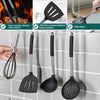Kitchen Utensils Set 15 Pieces Silicone Heat Resistant Non-Stick BPA Free Stainless Steel Handle Spatula Spoon Tongs Whisk Cookware