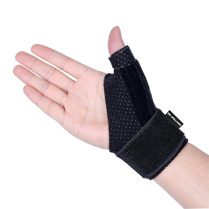 DRwelland Reversible Thumb & Wrist Stabilizer splint for BlackBerry Thumb, Trigger Finger, Pain Relief, Arthritis, Tendonitis, Sprained and Carpal Tunnel Supporting, Lightweight and Breathable