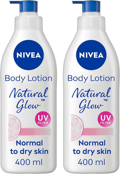 NIVEA Body Lotion Even Tone, Natural Fairness Complex & Vitamin C, All Skin Types, 2x400ml