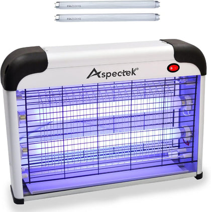 ASPECTEK Powerful 20W Electronic Insect Killer, Bug Zapper, Fly Zapper, Mosquito Killer-Indoor Use Including Free 2 Pack Replacement Bulbs
