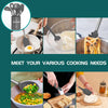 Kitchen Utensils Set 15 Pieces Silicone Heat Resistant Non-Stick BPA Free Stainless Steel Handle Spatula Spoon Tongs Whisk Cookware