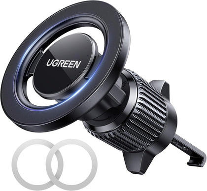 UGREEN Car Phone Holder MagSafe Car Mount, [360° Rotation Super Stable], One-hand Auto Lock, No Blocking Air Vent Magnetic Mobile Holder Accessories, Fit for iPhone 17/16/15, Samsung S25/24/23/Z Flip