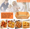 50Pcs Air Fryer Disposable Paper Liner, Air Fryer Liners Square, Baking Paper for Air Fryer Water-proof,Parchment Paper for Baking Roasting Microwave,7.9 inch/20cm,Square