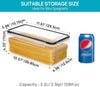 4 PCS 3.2L Airtight Food Storage Container with Lids, Plastic Container Boxes for Pasta Organizer, BPA Free House Kitchen Pantry Organization and Storage
