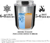 Insulated Tumblers with Lid, 10 oz Travel Coffee Mug Stainless Steel Vacuum Thermos Cup, 10/14 oz Leak Proof Reusable Double Walled Coffee Tumbler for Iced and Hot Drinks,Black (CM003)