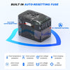 SAUNORCH Universal Travel Adapter, PD 35W 7 in 1 International Power Plug Adapter with 7.0A 4 USB-C and 2 USB-A Fast Wall Charger, Worldwide AC Outlet for US Europe UK AUS (Black+Silve