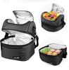 Lunch Box Insulated Lunch Bag Large Cooler Tote Bag for Adult,Men,Women, Double Deck Cooler for Office/Picnic (AE-16040-DG)