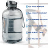 GEMFUL 3 Liter Water Bottles with Handle Motivational BPA Free Big Jugs for Fitness Man