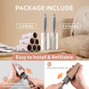 Lint Roller Remover Hair Kit- Extra Sticky Reusable Lint Remover with 360 Sheets(6 Rollers+2 Upgraded Handles)-Fluff Brush for Clothes/Furniture/Bed/Car/Dog Cat Hair/Carpet/Dust