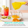 CIRCUIT GREEN Folding Lemon Squeezer, Manual Citrus & Lime Juicer with Built-In Strainer, Easy Two-Hand Press, Space-Saving Flat Design, Handheld Kitchen Tool (1 Pc)