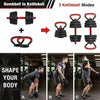ULTIMAX- Adjustable 7 in 1 Dumbbell Set, Free Weights Dumbbells Set with Connecting Rod Used as Barbell, Kettlebell and Push-ups, Weightlifting Fitness for Home/Office